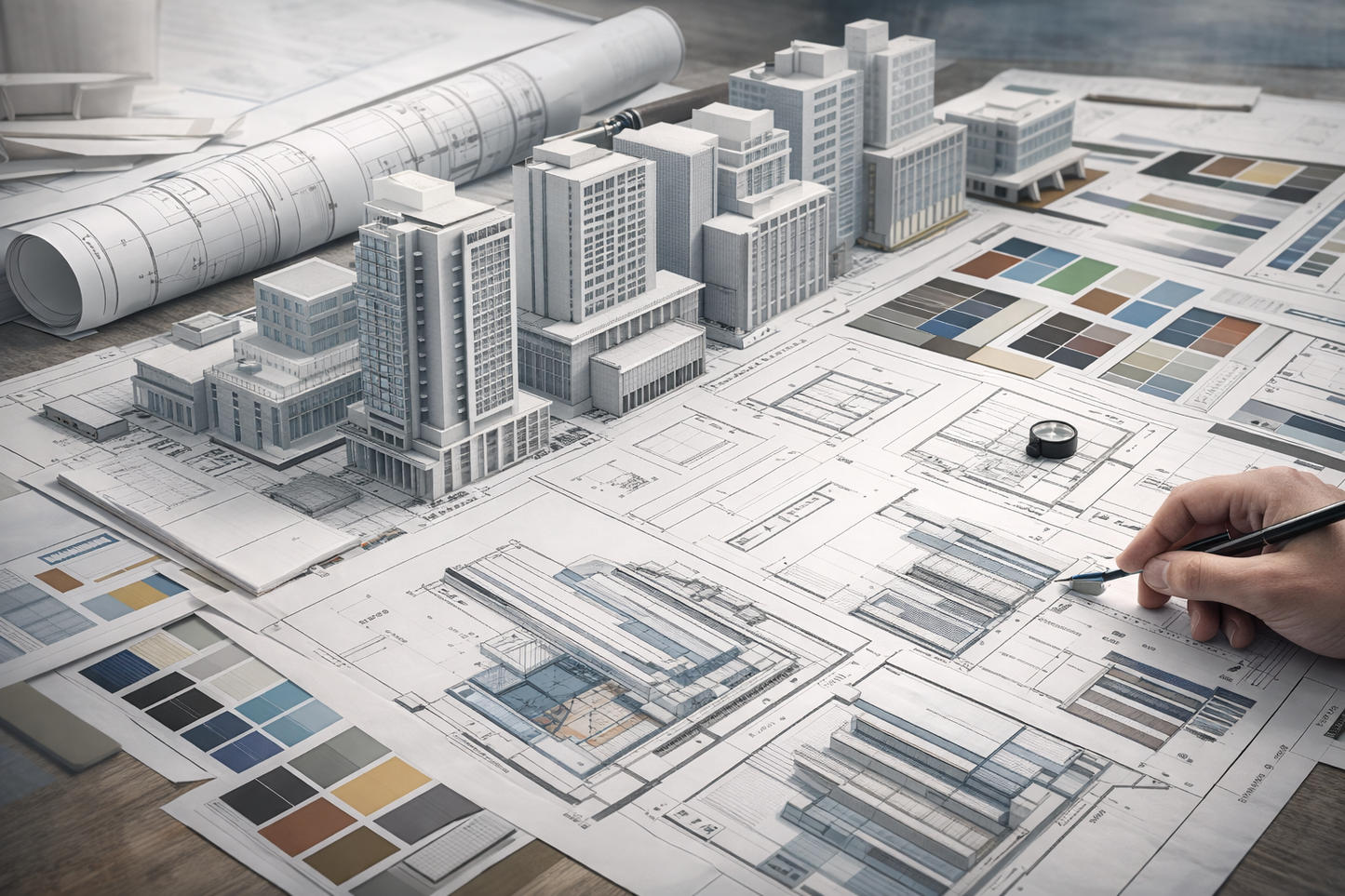Elevation (Façade) design and massing studies